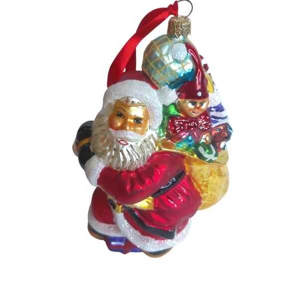 Vintage Christopher Radko Big Nick Santa 9" READ AS IS DEFECT - Picture 7 of 7